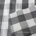 polyester yarn dyed woven check twill shirt fabric